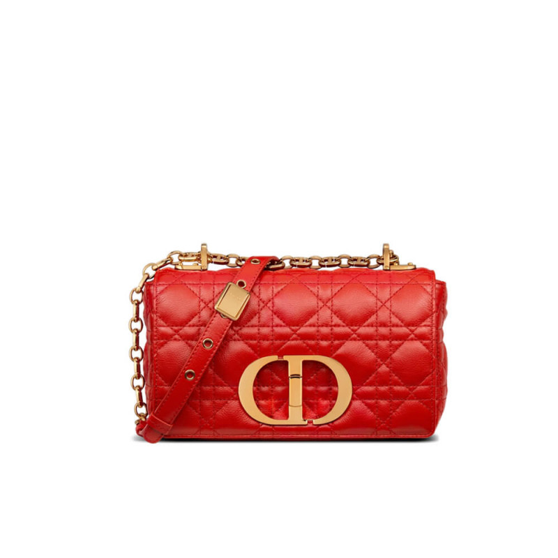 Dior Small Caro Bag Supple Cannage Calfskin M9241