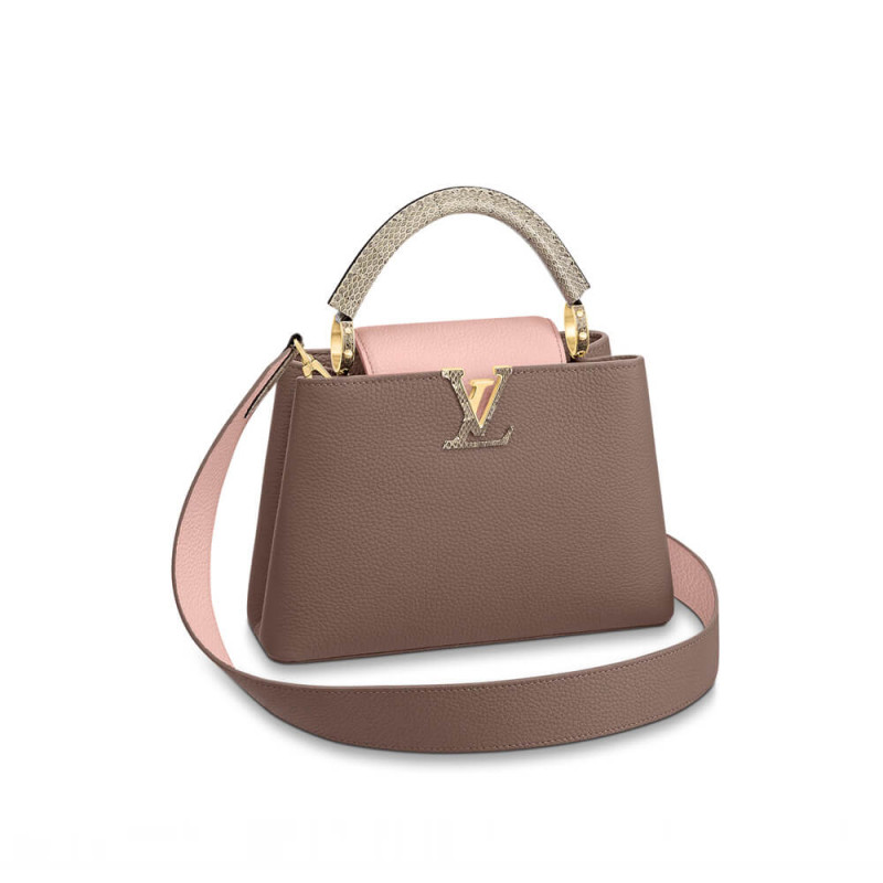 Louis Vuitton Taurillon Leather and Python Capucines BB M57539