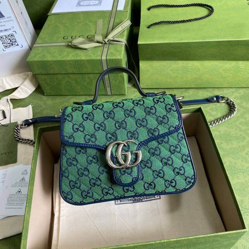 Gucci GG Marmont Multicolor Mini Top Handle Bag 583571