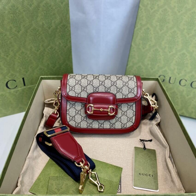 Gucci Horsebit 1955 Mini Bag in GG Supreme 658574