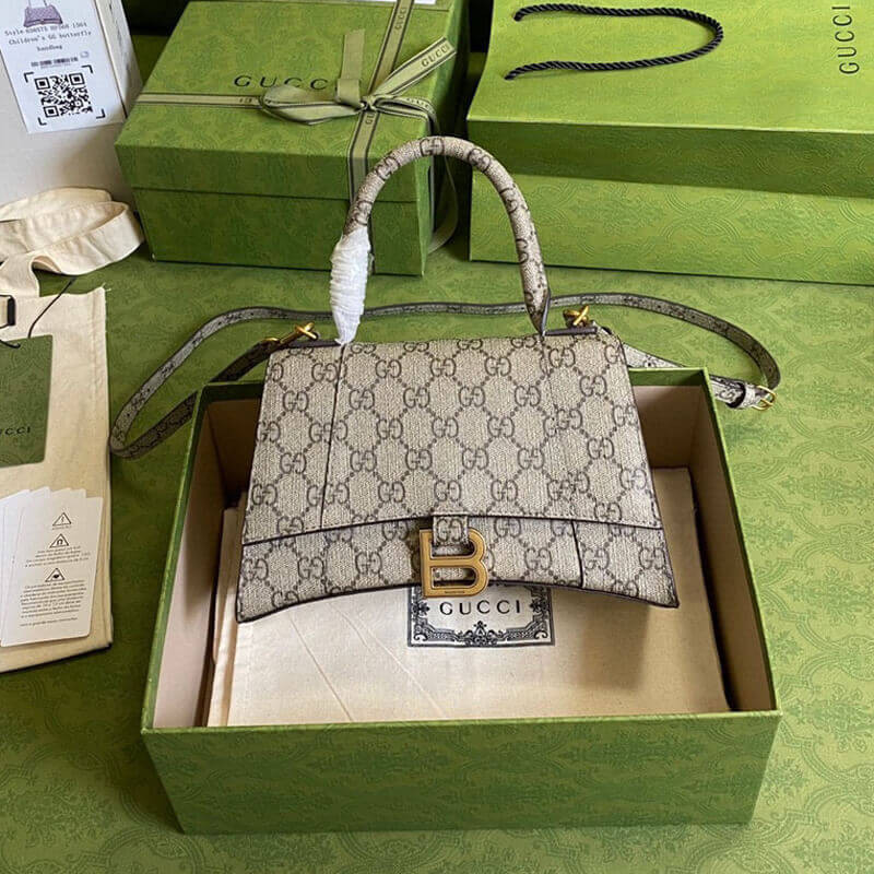 Gucci x Balenciaga Hourglass Small Top Handle Bag 658575