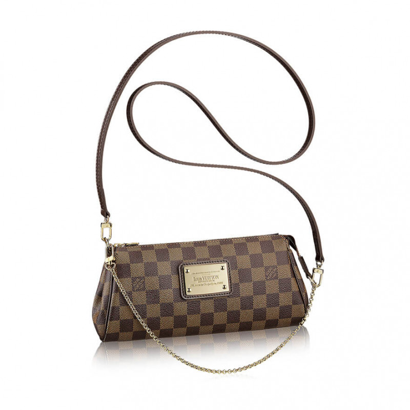 Louis Vuitton Damier Ebene Canvas Eva Clutch N55213