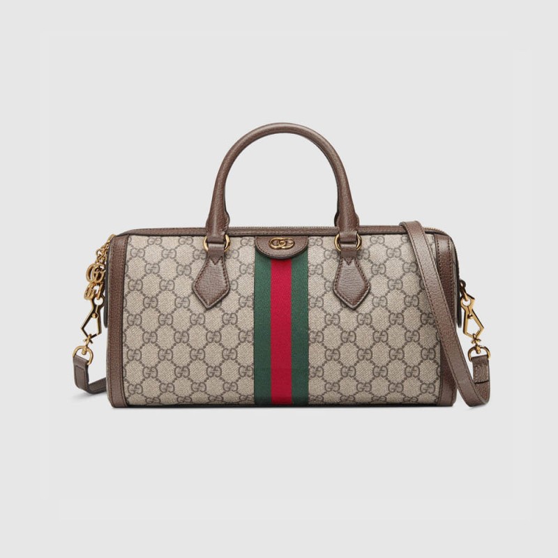 Gucci Ophidia GG Medium Top Handle Bag 524532 Coffee