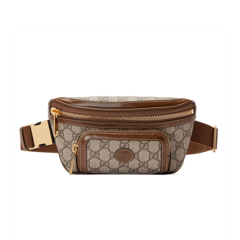 Gucci Belt Bag with Interlocking G in Brown GG Supreme 682933