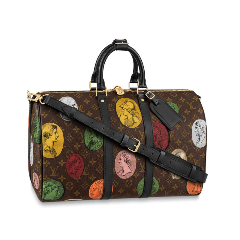 Louis Vuitton Monogram Cameo Printed Keepall Bandouliere 45 M59261