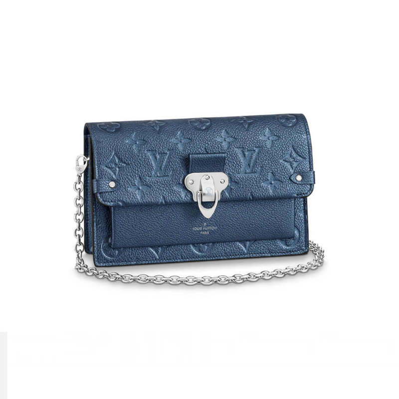 Louis Vuitton Vavin Chain Wallet M59077 Navy Nacre