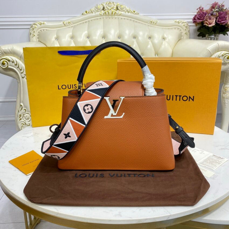 Louis Vuitton Capucines MM M59020 Gold/Noir