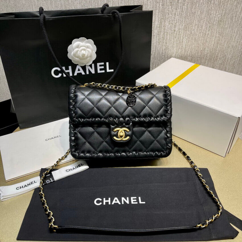 Chanel Braided Calfskin Flap Bag AS6075