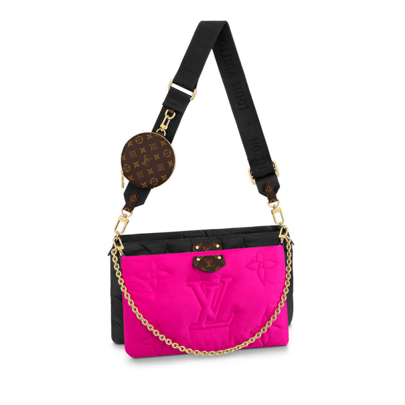 Louis Vuitton Econyl Maxi Multi Pochette Accessoires M58980 Black/Fuchsia