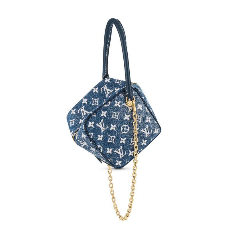 Louis Vuitton Denim Jacquard Textil Square Bag M59611