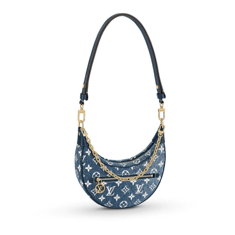 Louis Vuitton Monogram Denim Loop Bag M81166 Blue