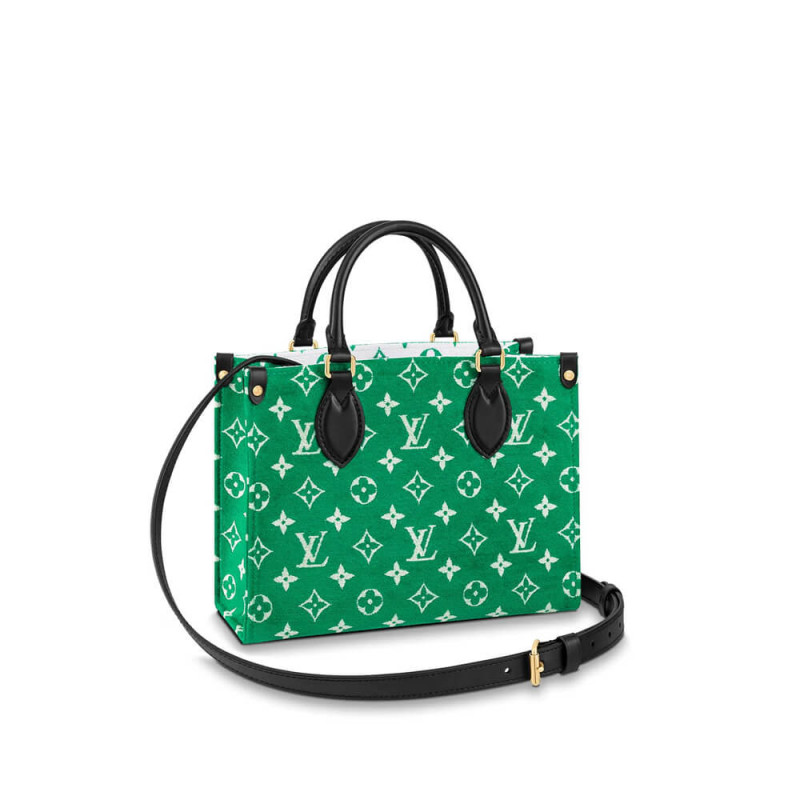 Louis Vuitton Monogram Jacquard Velvet Onthego PM M46216 Green