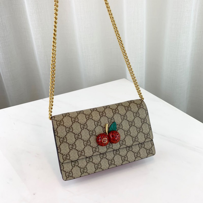 Gucci GG Supreme Mini Bag With Cherries MM 481290