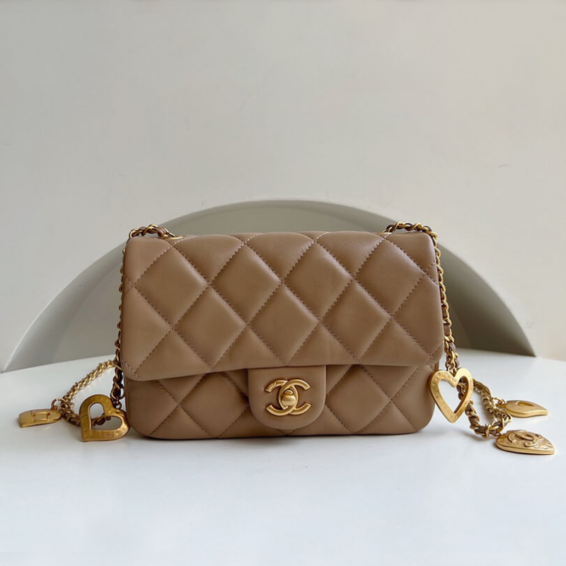 Chanel Mini Flap Bag Heart Chain AS3456
