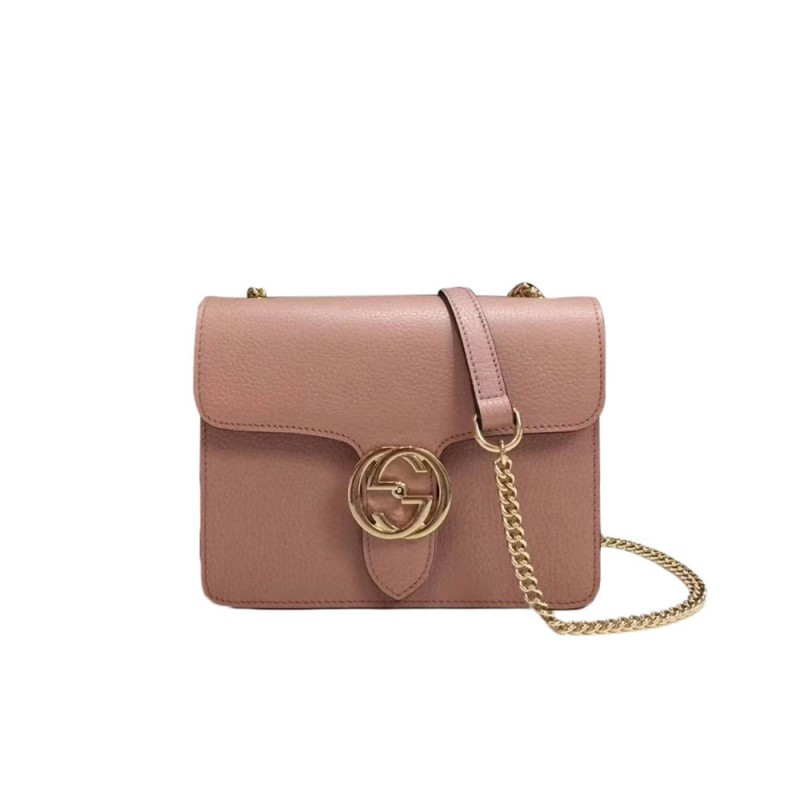 Gucci Interlocking Chain Leather Cross Body Bag 510304