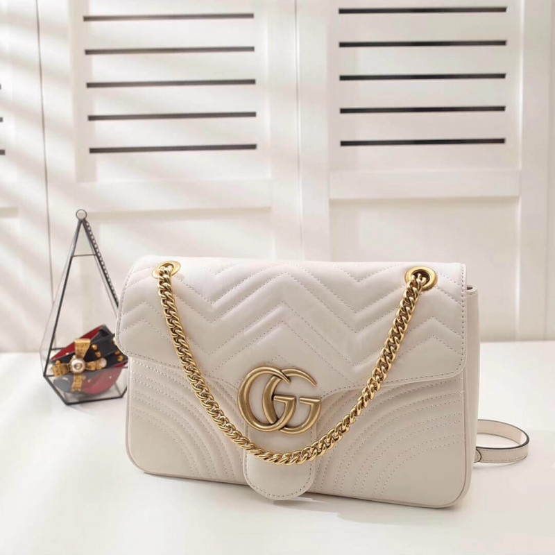 Gucci GG Marmont Medium Matelassé Shoulder Bag 443496