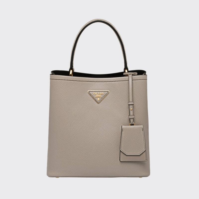 Prada Saffiano Leather Medium Panier Bag 1BA212