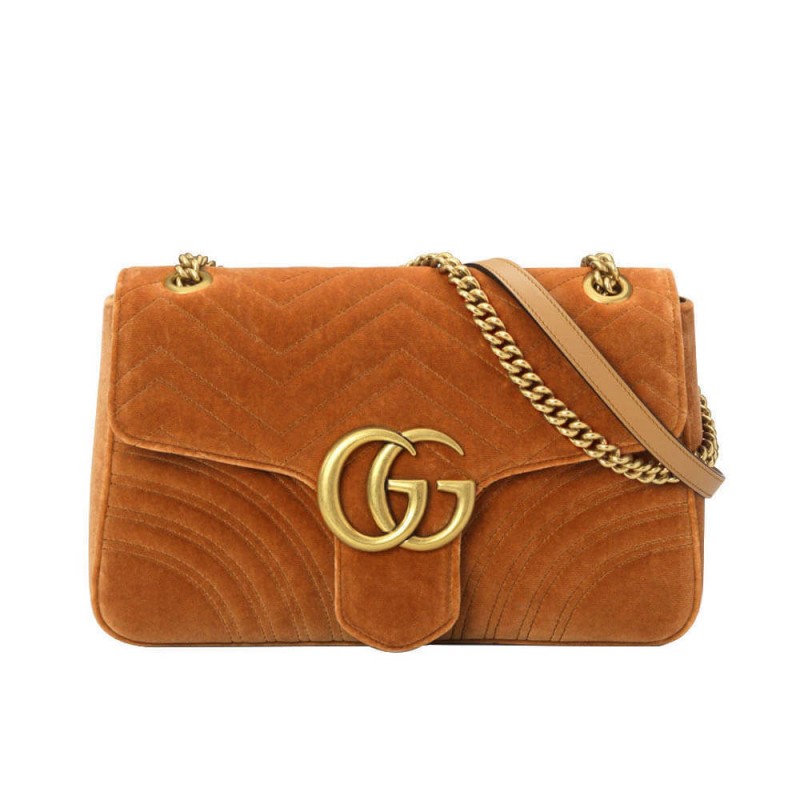 Gucci GG Marmont Medium Velvet Shoulder Bag 443496