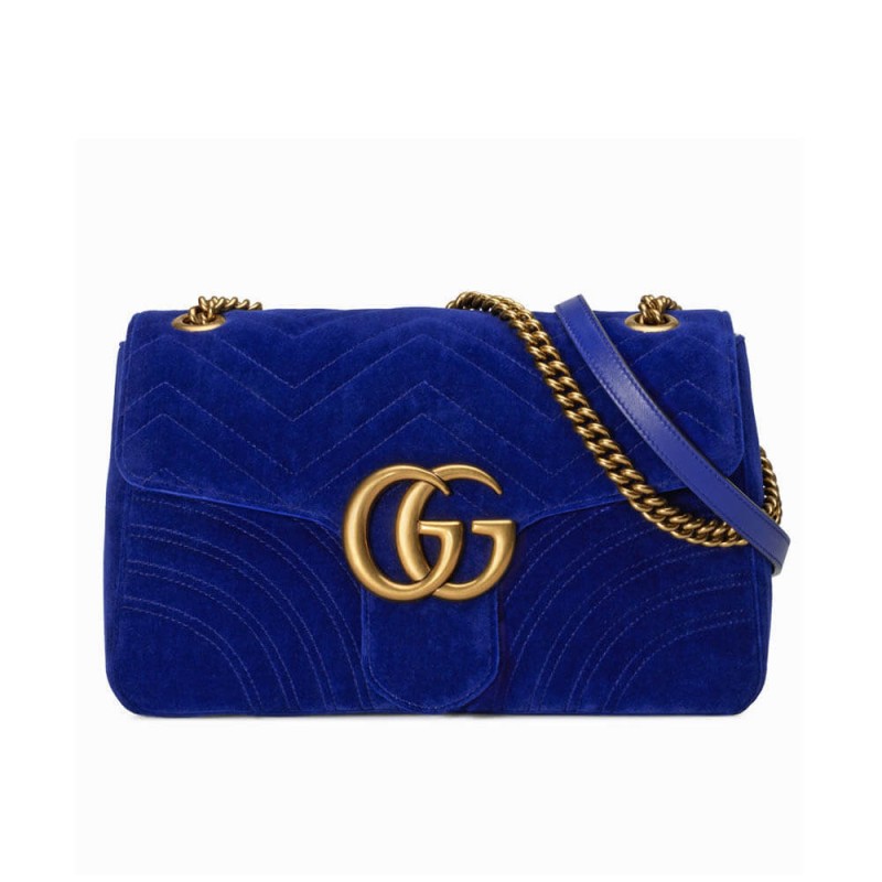 Gucci GG Marmont Medium Velvet Shoulder Bag 443496