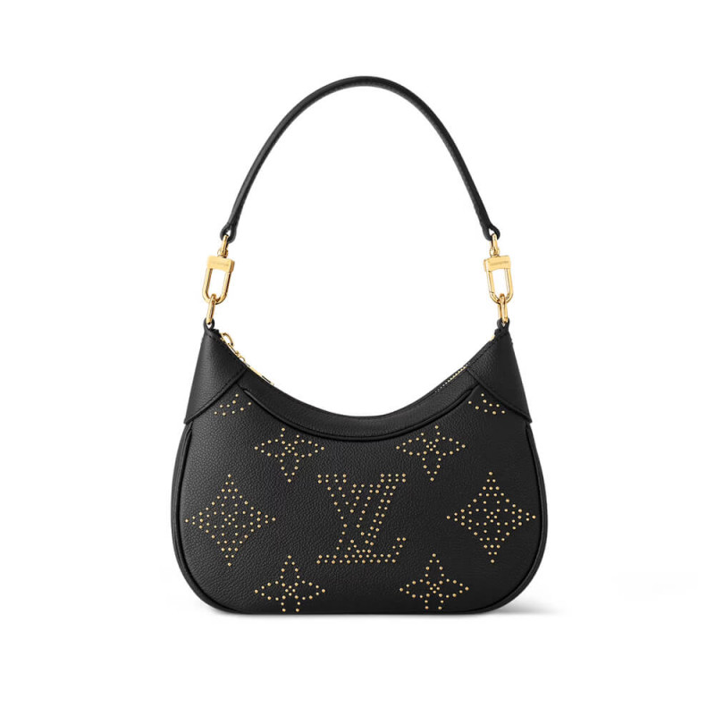 Louis Vuitton Bagatelle Bag M46735 Black Monogram Empreinte With Studs