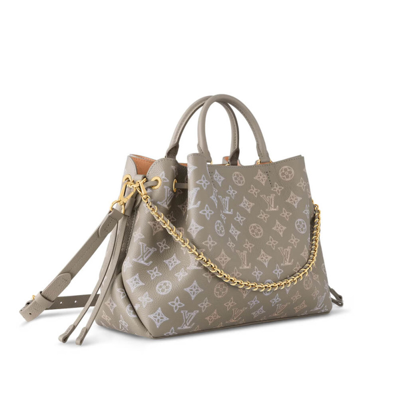 Louis Vuitton Mahina Leather Bella Tote M23395 Gray