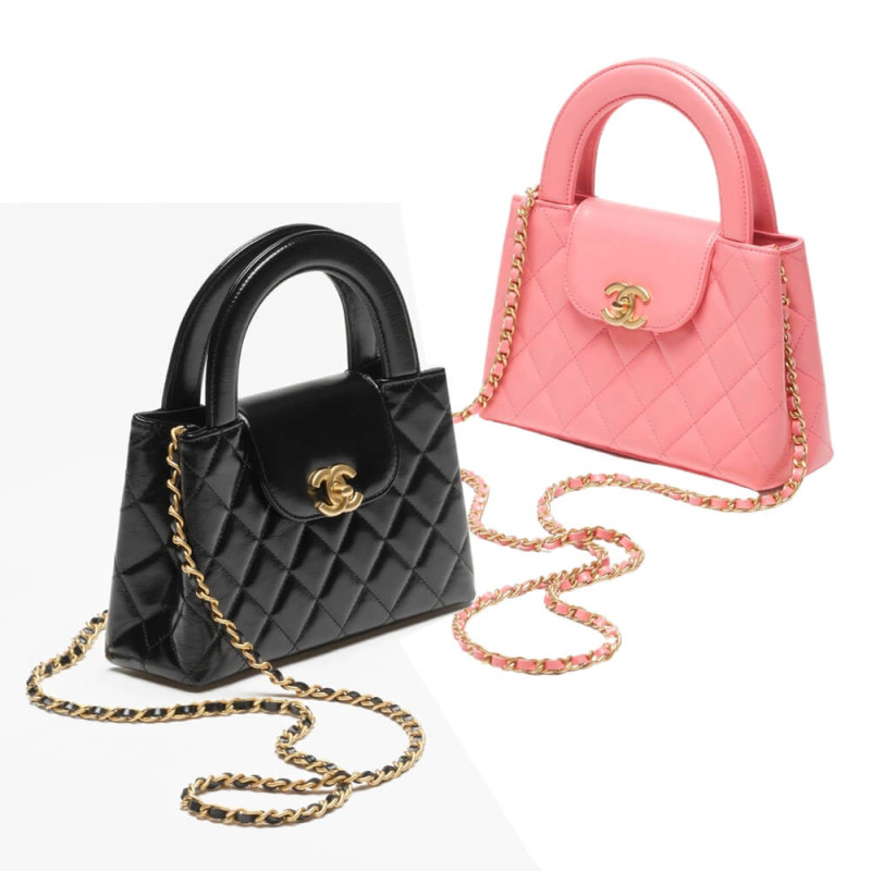 Chanel Kelly Mini Shopping Bag AS4416 Shiny Aged Calfskin