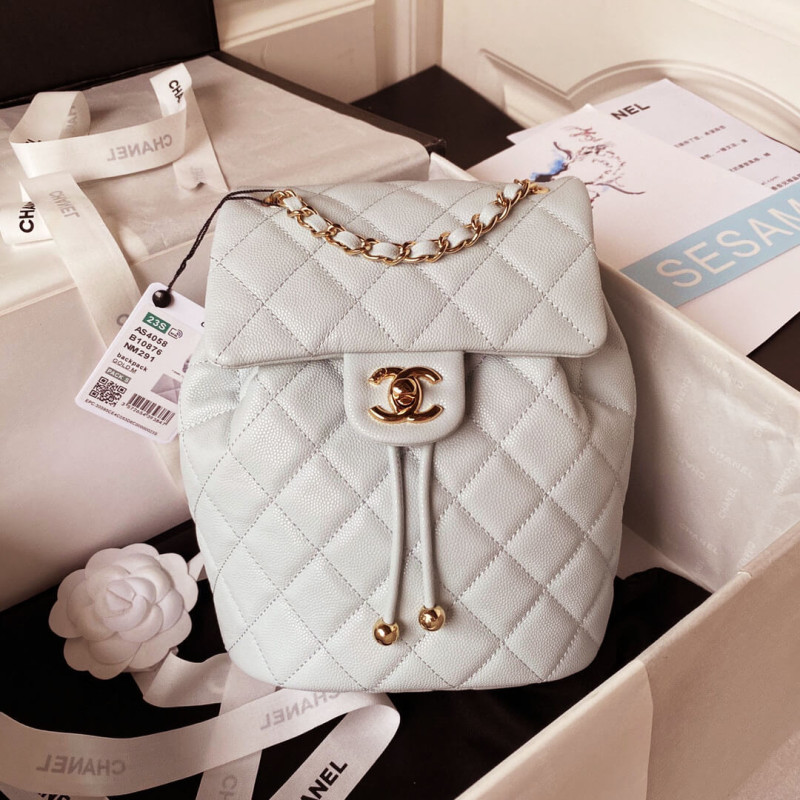 Chanel Small Backpack Grained Calfskin AS4058