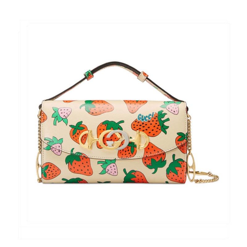 Gucci Zumi Strawberry Print Mini Bag 564718