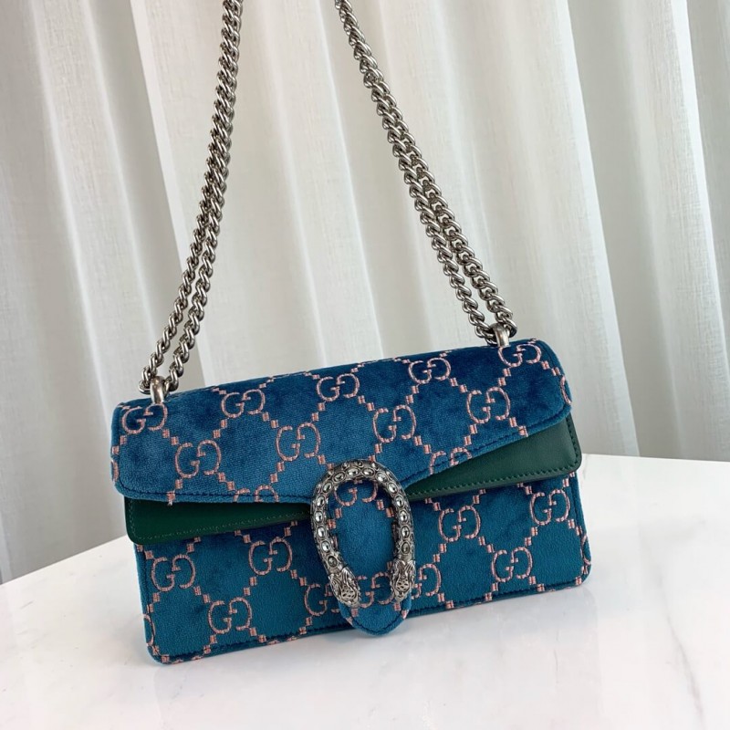 Gucci Dionysus GG Velvet Small Shoulder Bag 499623