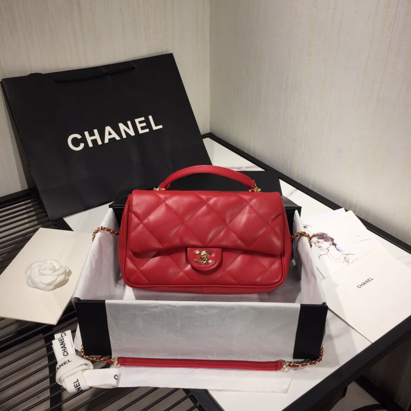 Chanel Large Flap Bag With Handle AS1115
