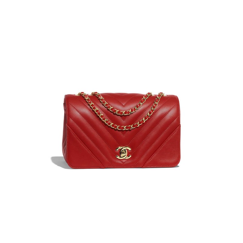 Chanel Calfskin Mini Flap Bag A91586