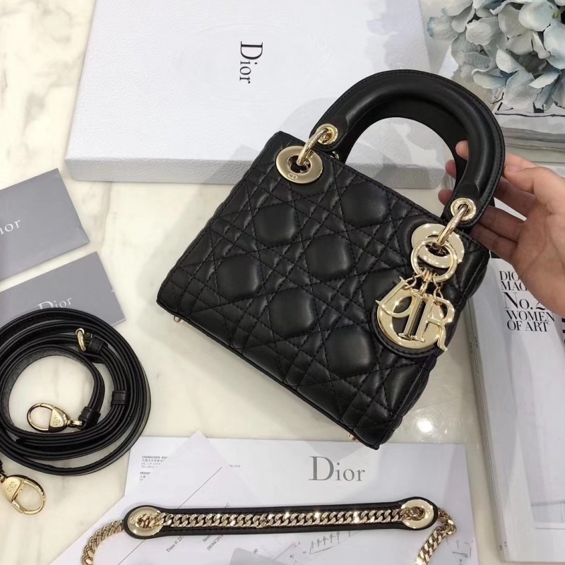 Christian Dior Lambskin Mini Lady Dior Bag 44500