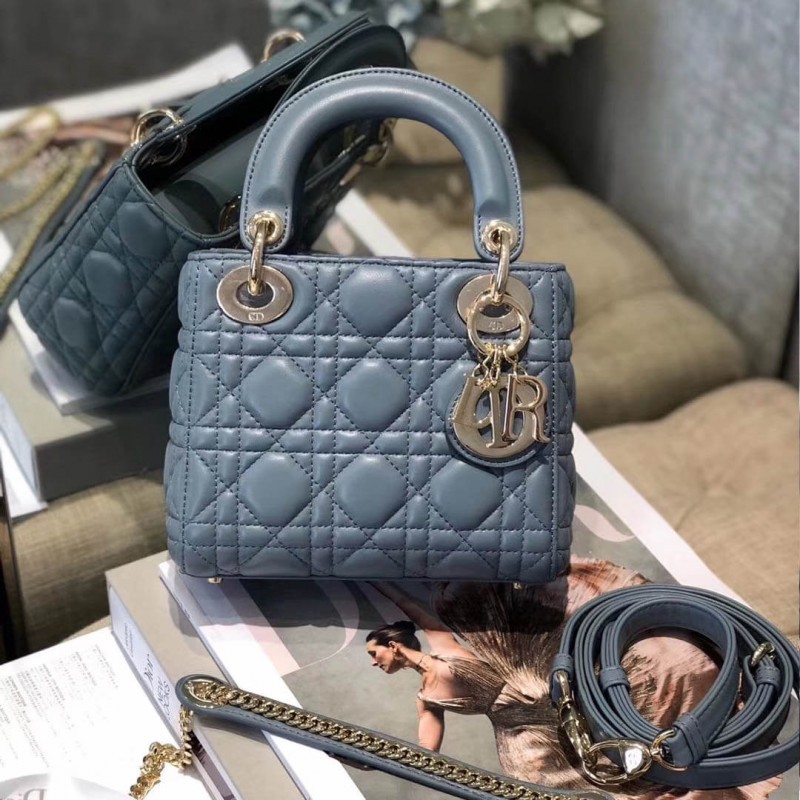 Christian Dior Lambskin Mini Lady Dior Bag 44500