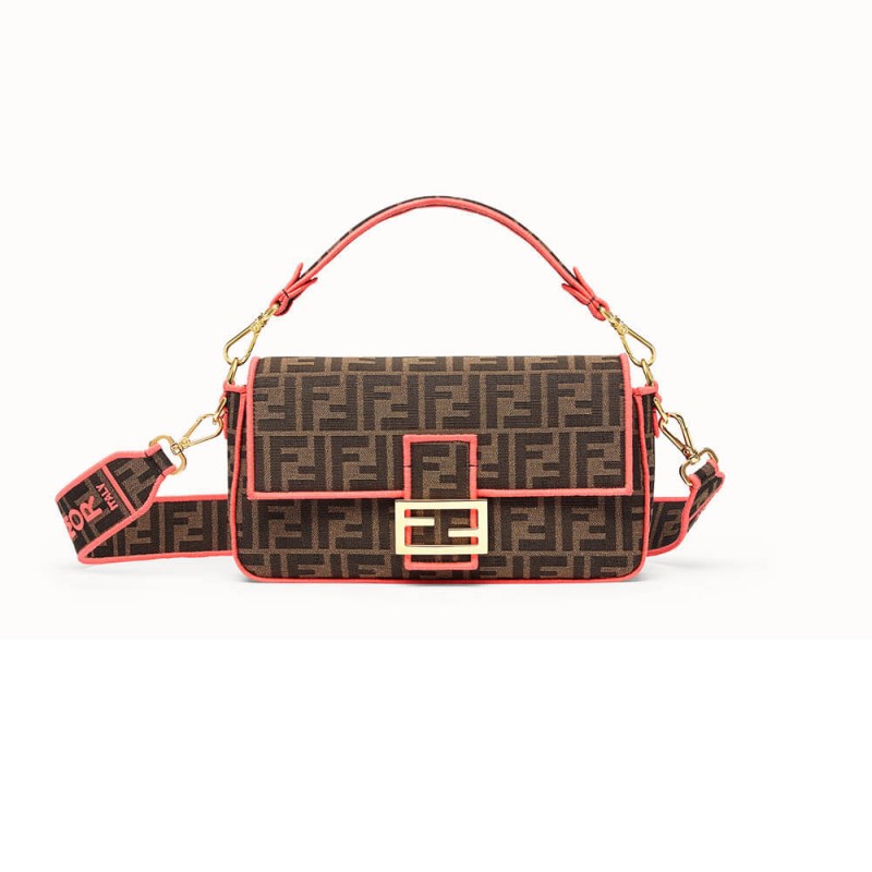 Fendi Roma Amor Fabric Baguette Bag 8BR600