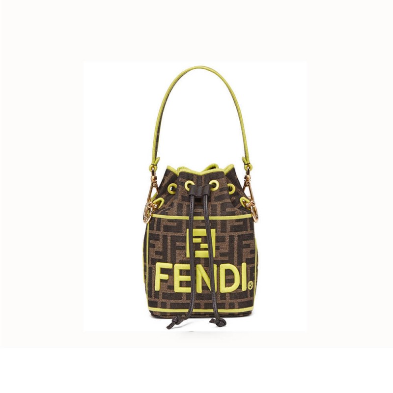 Fendi Mon Tresor Roma Amor Fabric Mini Bag 8BS010