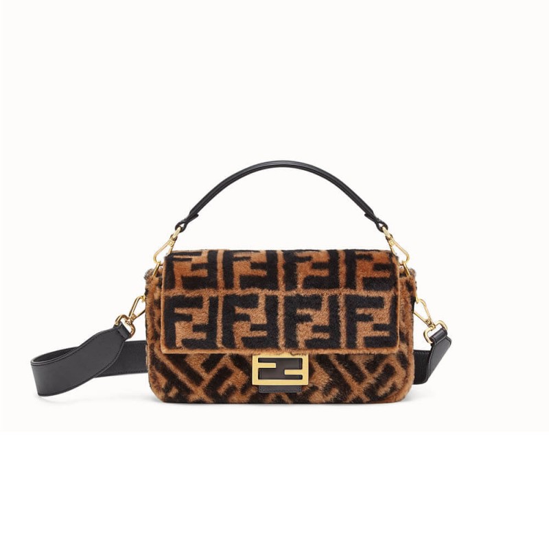 Fendi Sheepskin Baguette Bag 8BR600