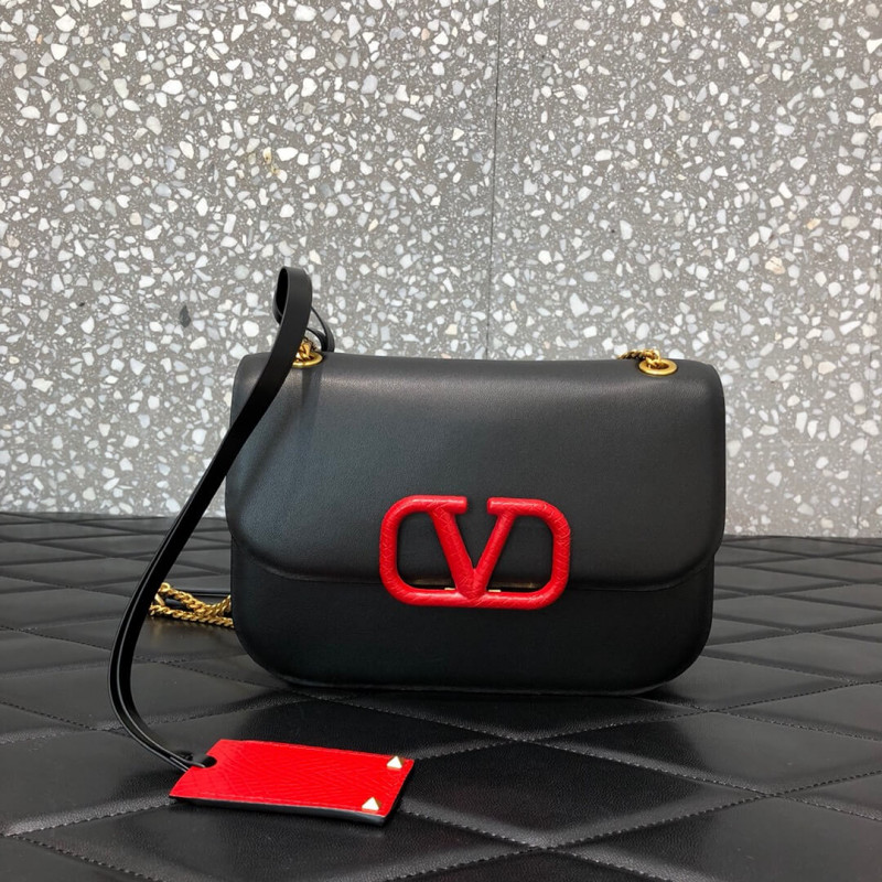 Valentino Garavani Vlock Calfskin Shoulder Bag 0027