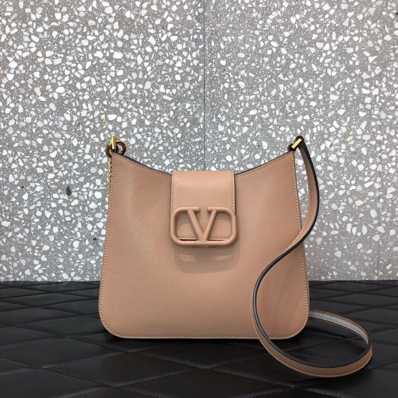 Valentino V-Sling Small Grained-Leather Shoulder Bag 0017