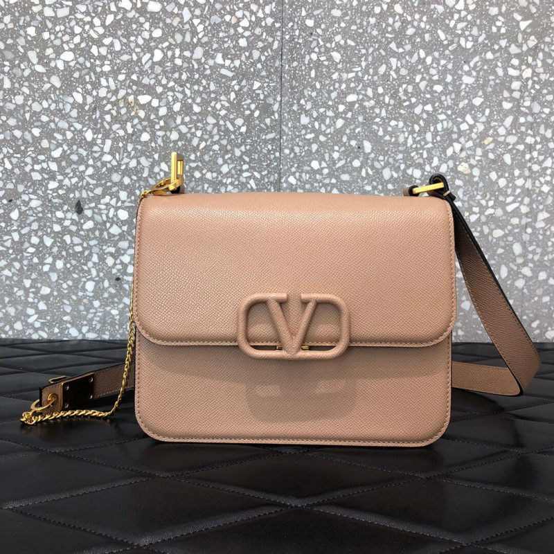 Valentino Garavani Vsling Grainy Calfskin Shoulder Bag 0028