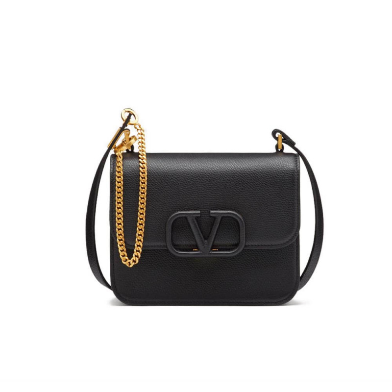 Valentino Small Vsling Shiny Calfskin Shoulder Bag 0021