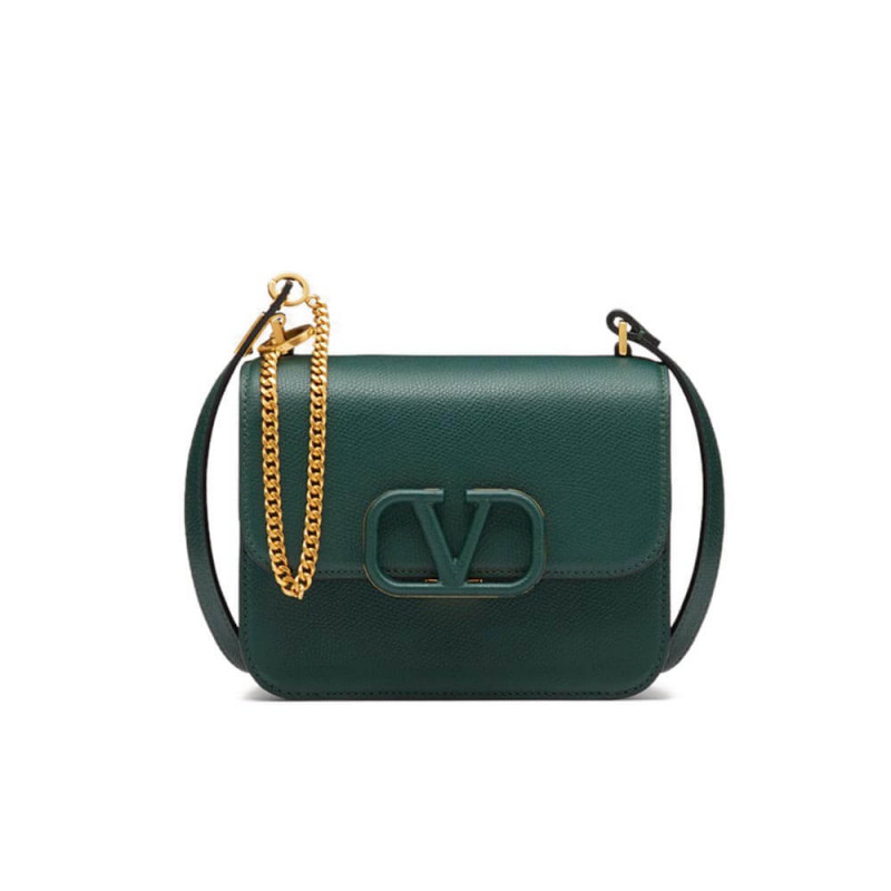 Valentino Small Vsling Shiny Calfskin Shoulder Bag 0021