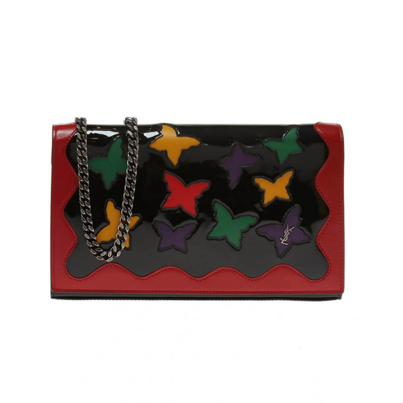 Saint Laurent Embellished Wallet On Chain 515271