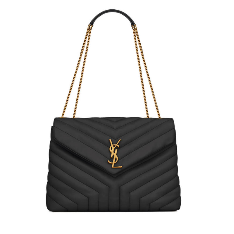 Saint Laurent Loulou Medium In Matelassé “Y” Leather 459749