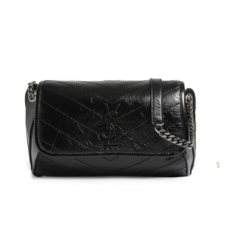 Saint Laurent Niki Body Bag In Crinkled Vintage Leather 577124