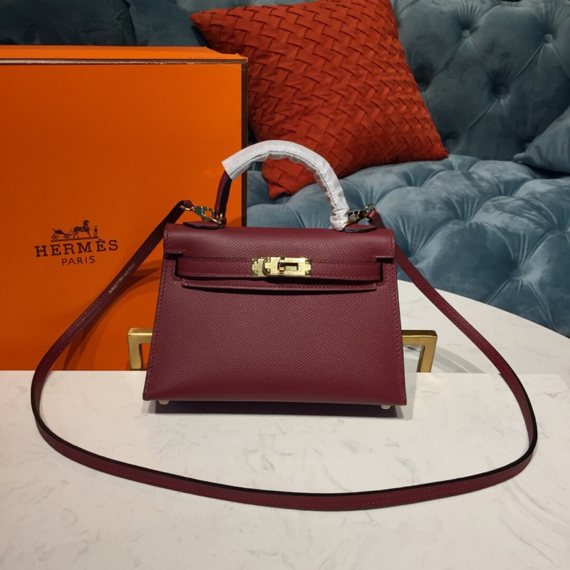 Hermes Kelly Bag 19cm in Epsom Leather