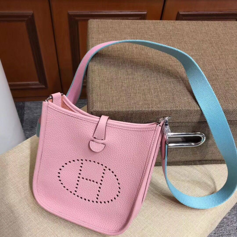 Hermes Mini Evelyne Bag in Togo Leather 17cm