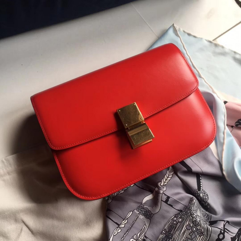 Celine Medium Classic Bag in Box Calfskin 189173