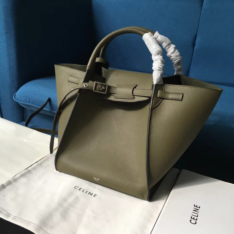 Celine Small Big Bag With Long Strap In Supple Grained Calfskin 189313
