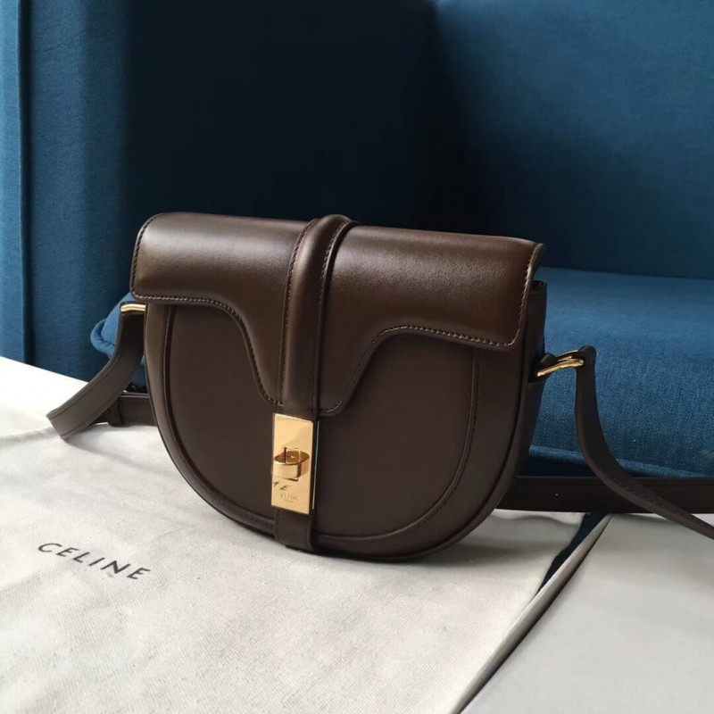 Celine Small Besace 16 Bag In Satinated Calfskin 188013