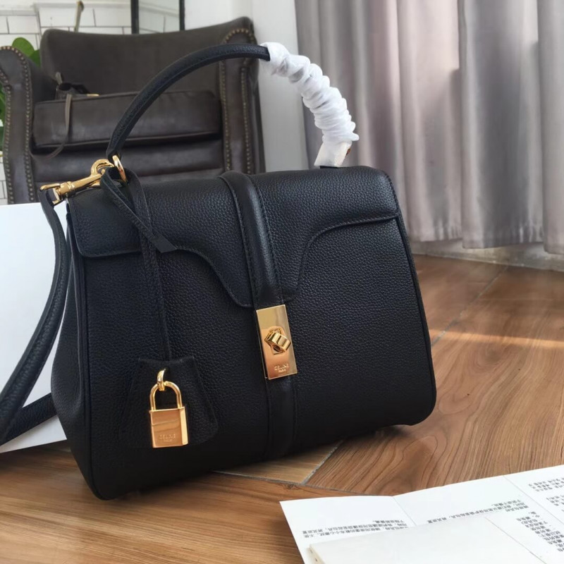 Celine Small 16 Bag In Grained Calfskin 188003